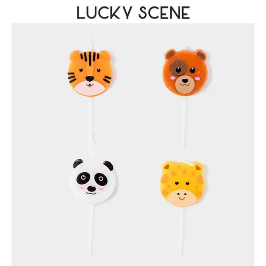 x4 Animal Candles - Winterberries