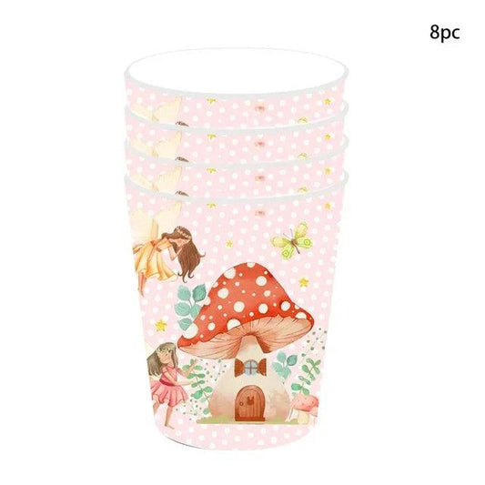 x8 Fairy Mushroom Cups - Winterberries