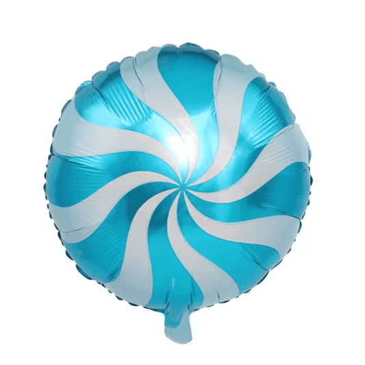 18" Blue/Blue Candy Foil Balloon - Winterberries