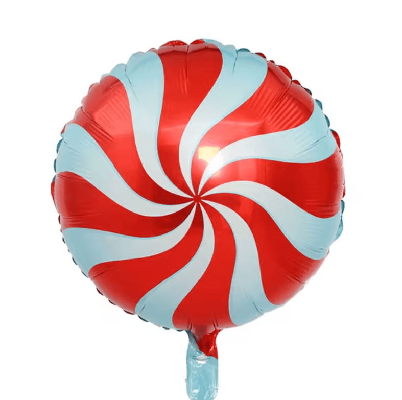 18" Red/Blue Candy Foil Balloon - Winterberries