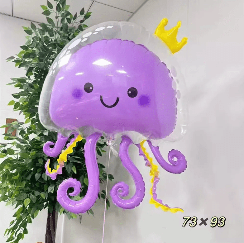 24"/2ft Purple Jellyfish Air Fill Only Balloon - Winterberries