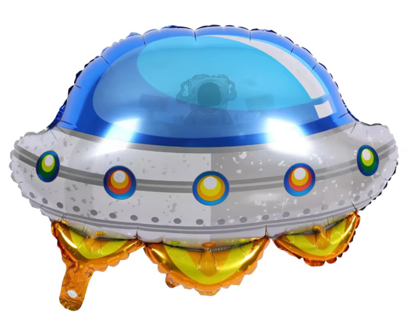 23" Space Saucer Foil Balloon - Winterberries