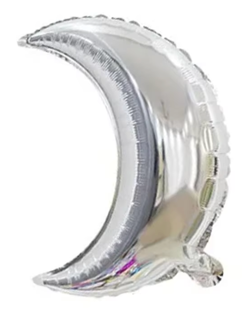 25" Silver Moon Foil Balloon - Winterberries