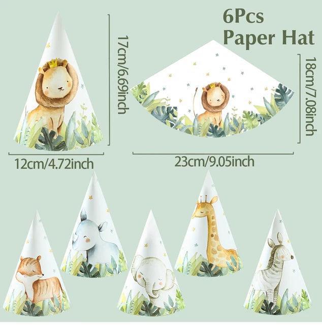 x6 Jungle Animal Hats - Winterberries