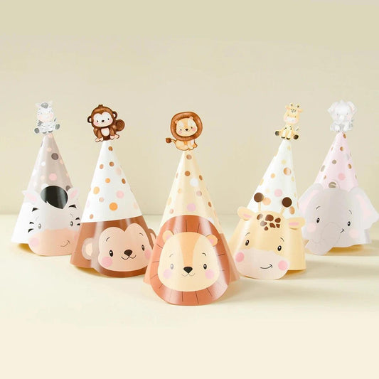 x6 Safari Animals Hats - Winterberries