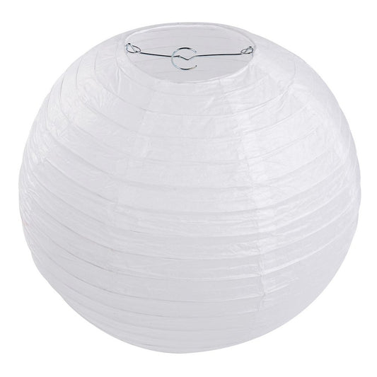 10" / 25cm White Lantern - Winterberries