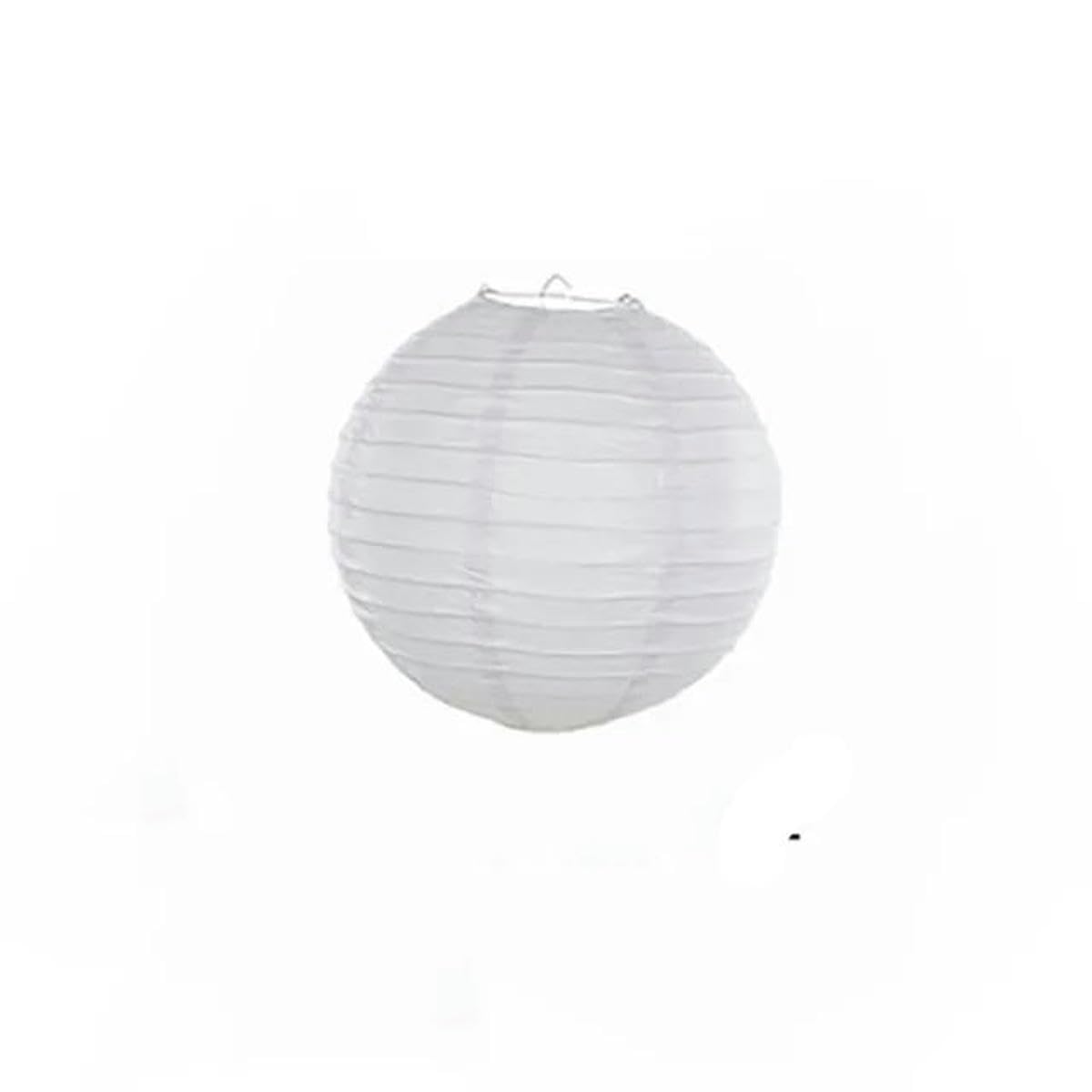 6" / 15cm White Lantern - Winterberries
