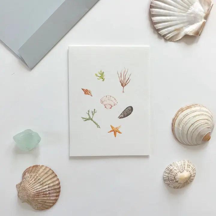 Sea Things Midi Card - Winterberries