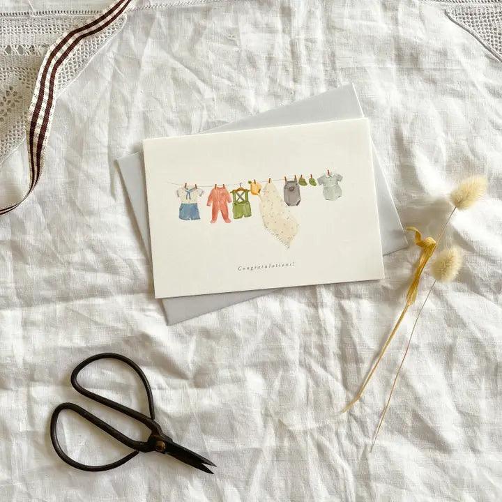 NEW BABY 'CONGRATULATIONS' CARD - Winterberries