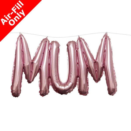 13" Pink Mum Balloon Banner - Winterberries