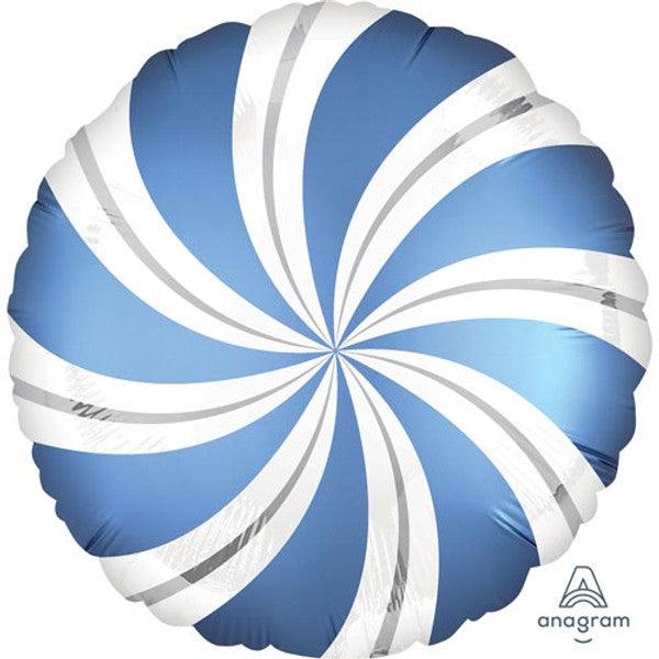 18" Blue Candy Swirl Balloon - Winterberries