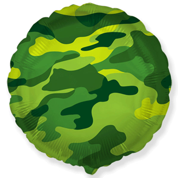 18" CAMOUFLAGE ROUND FOIL BALLOON - Winterberries