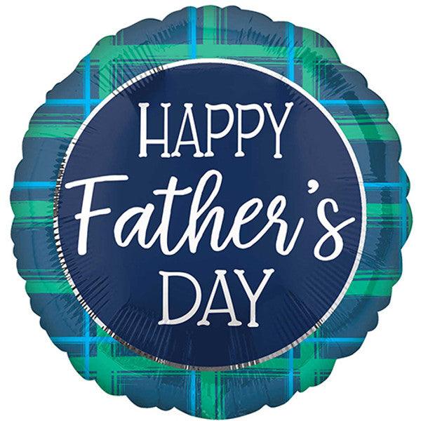 18" Checks Father's Day Balloon - Winterberries