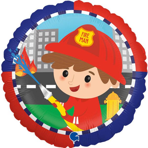18" Fireman Balloon - Winterberries
