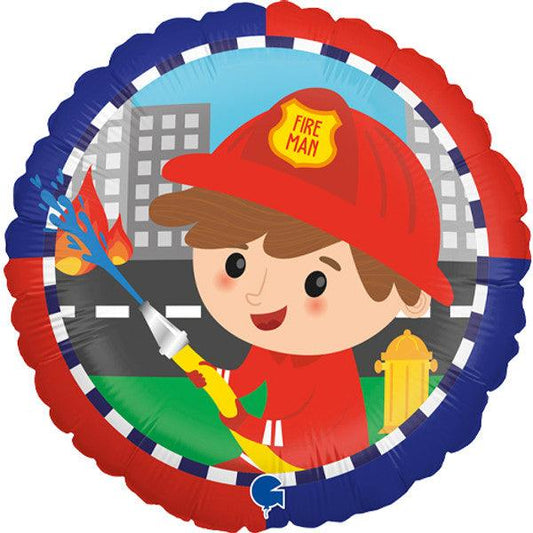 18" Fireman Balloon - Winterberries