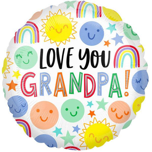 18" Love you Grandpa Balloon - Winterberries