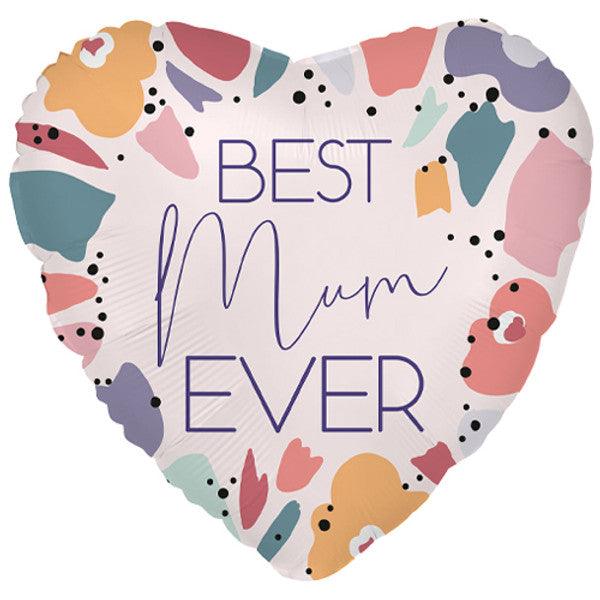 18" Modern Best Mum Ever Balloon - Winterberries