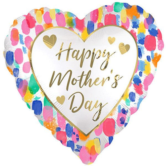 18" Mother's Day Watercolour Heart Balloon - Winterberries