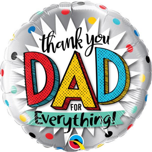 18" Thank You Dad Balloon - Winterberries