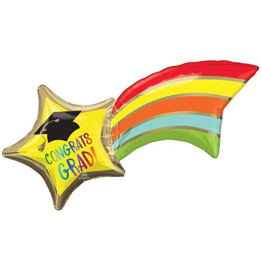 27" Rainbow Congrats Grad Supershape Balloon - Winterberries
