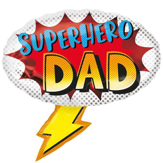 27" Superhero Dad Supershape Balloon - Winterberries