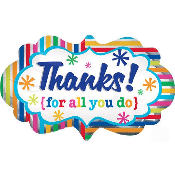 27" Thanks Marquee Balloon - Winterberries