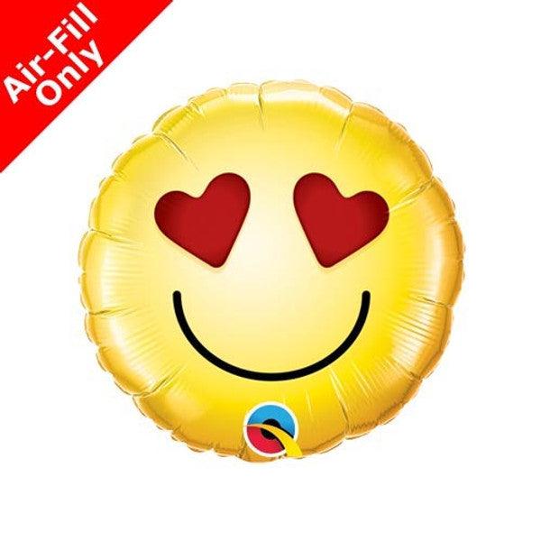 9" Smiling Love Air Fill Only Foil Balloon - Winterberries