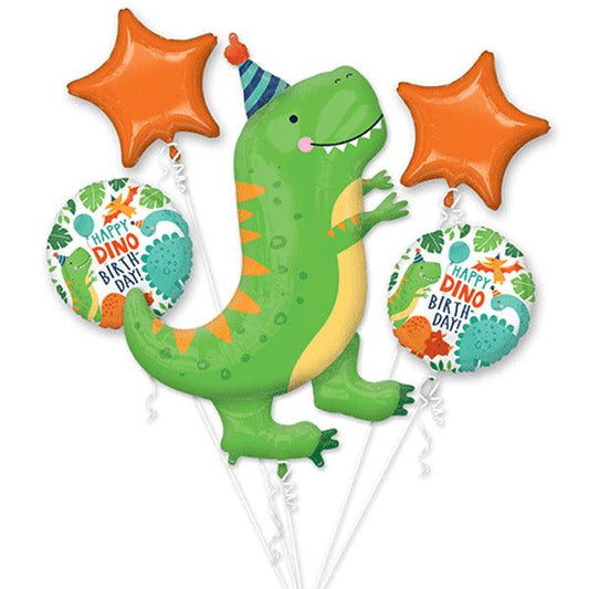 HAPPY DINO-BIRTHDAY FOIL BALLOONS BOUQUET - Winterberries