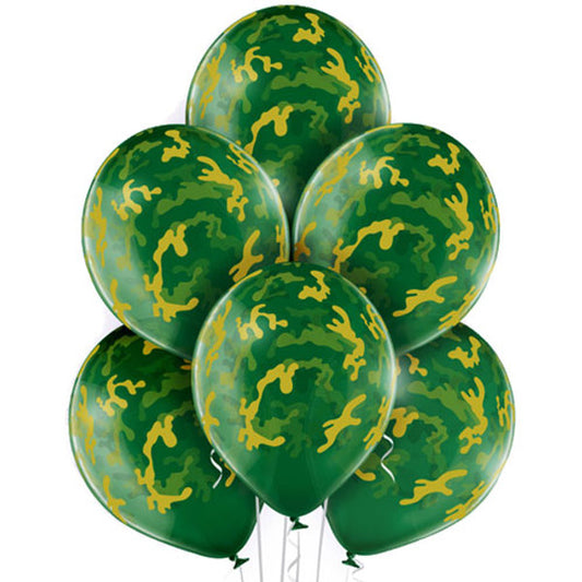 x6 12" CAMOUFLAGE LATEX BALLOONS - Winterberries
