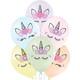 x6 12" Pastel Unicorn Head Balloons - Winterberries