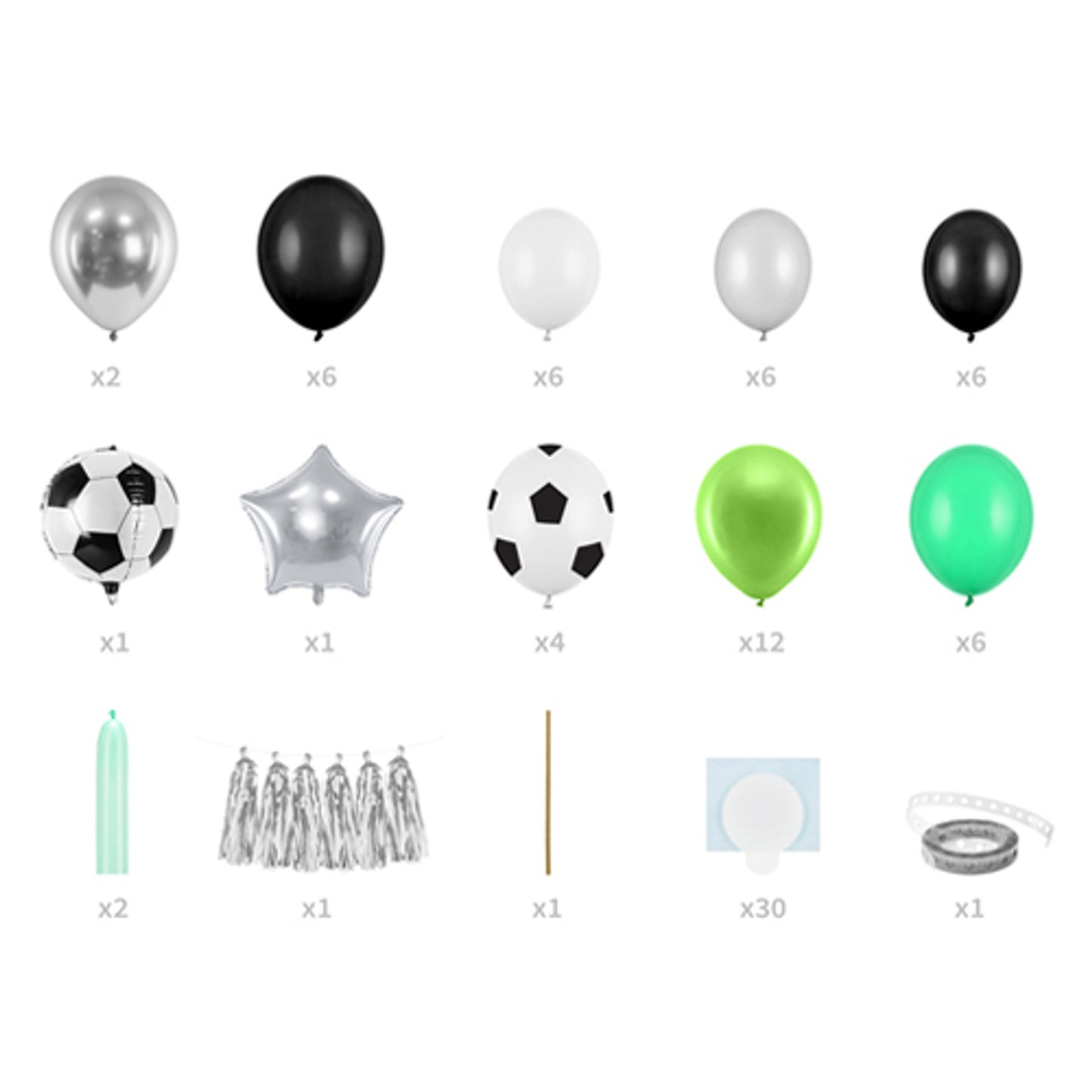 Football Garland DIY Balloon Kit - Winterberries