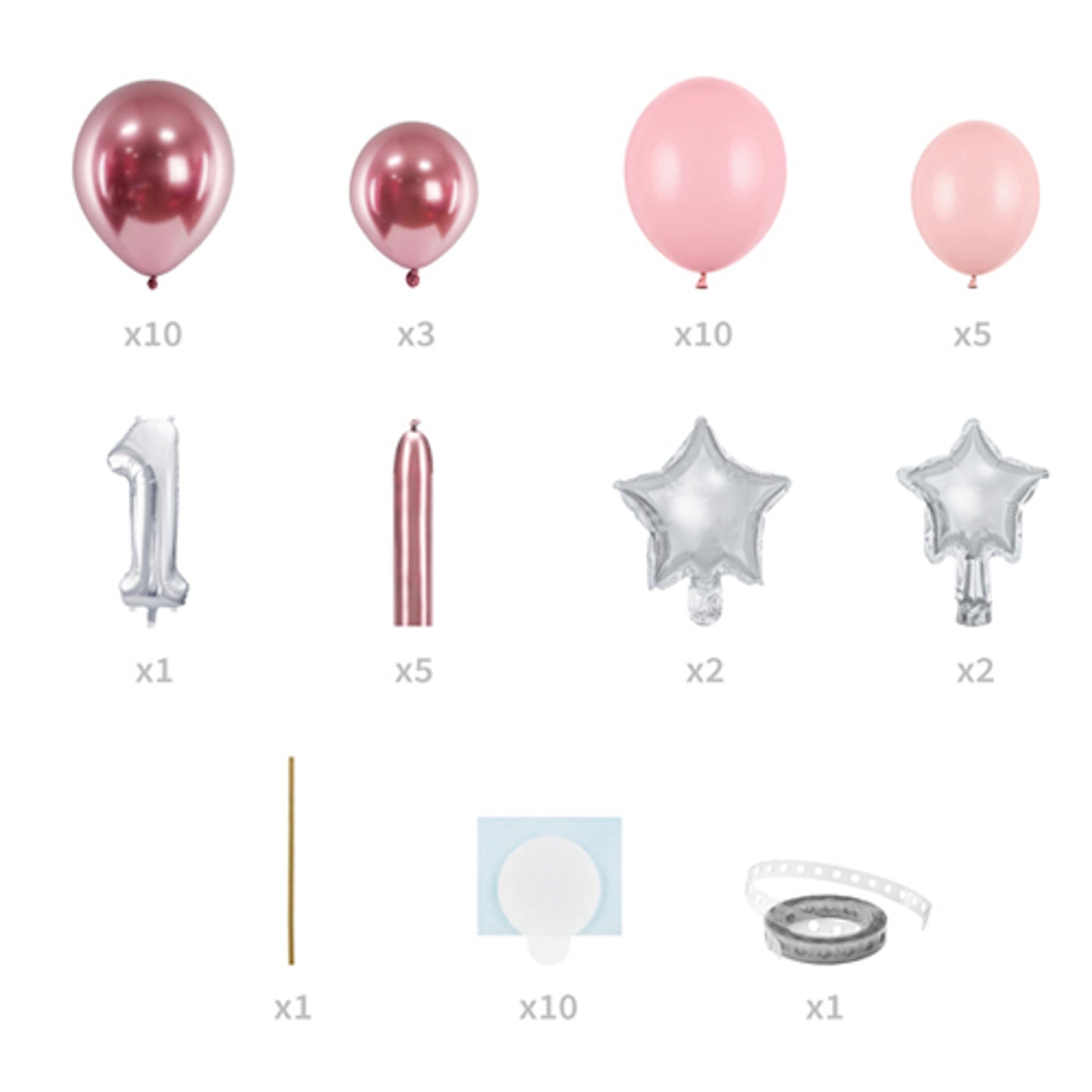 Pink No. 1, DIY Bouquet Balloon Kit - Winterberries