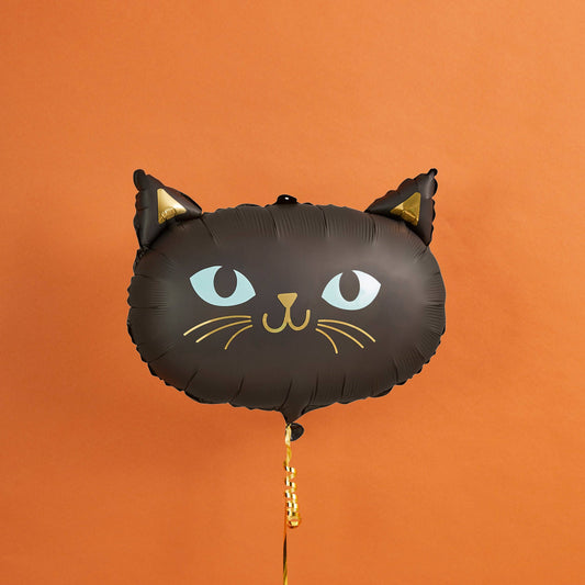 18" BLACK CAT DEFLATED FOIL BALLOON - Winterberries