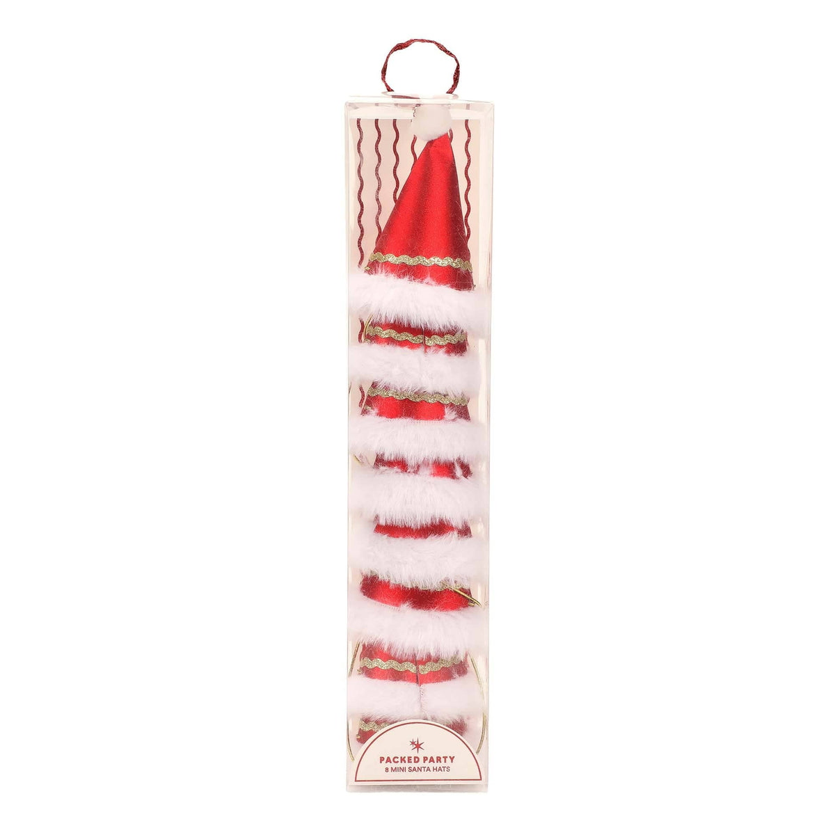 X8 MINI SANTA PARTY HATS