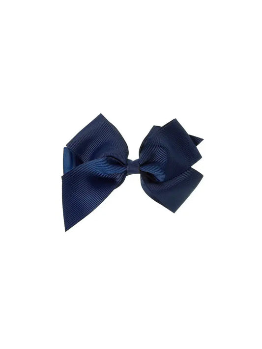 Big Bow Clip Navy Blue - Winterberries
