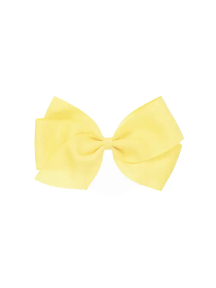 Big Bow Clip Pale Yellow - Winterberries