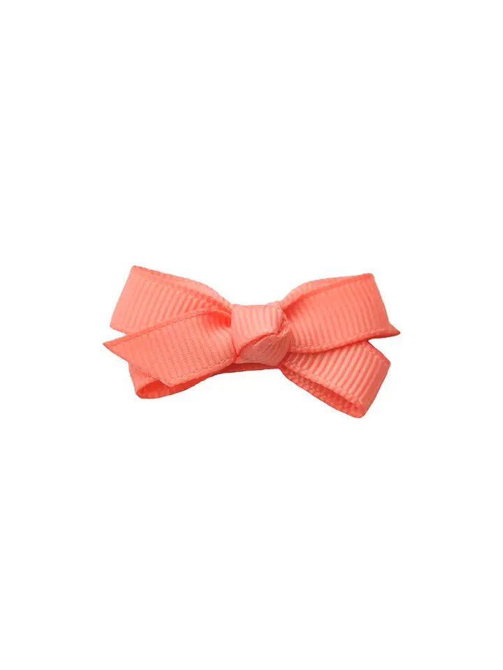 Small Bow Clip Coral - Winterberries