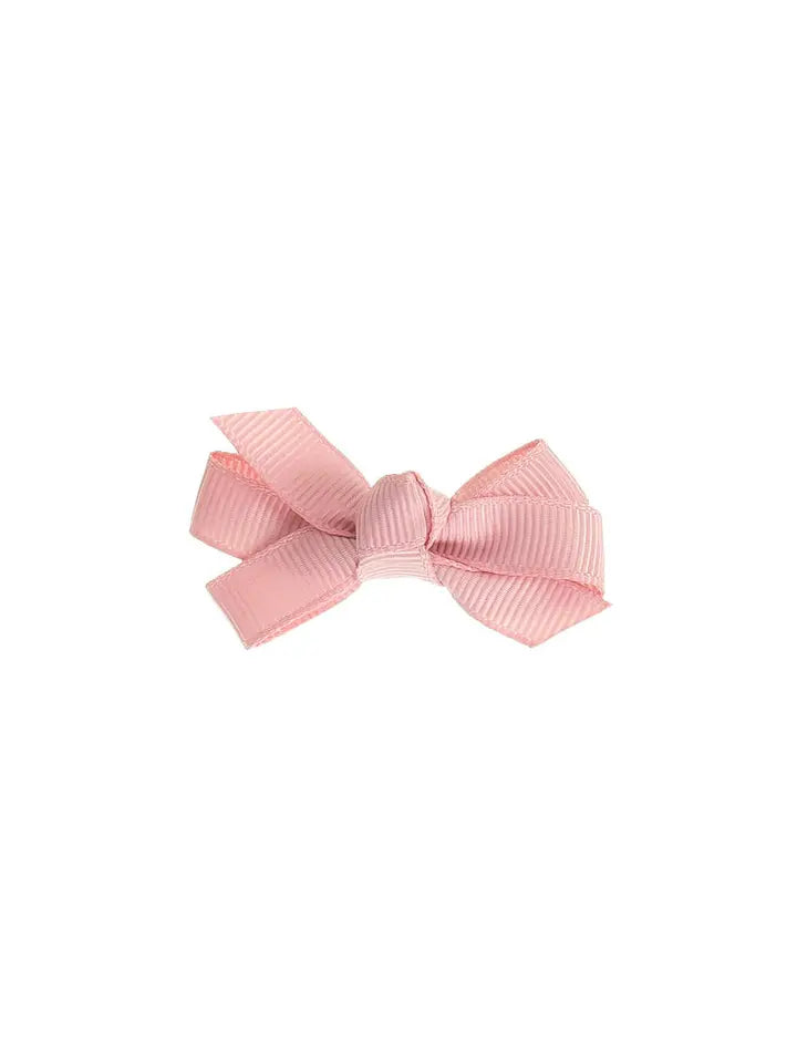 Small Bow Clip Dusty Pink - Winterberries