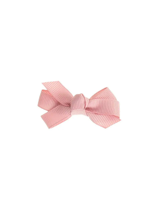 Small Bow Clip Dusty Pink - Winterberries