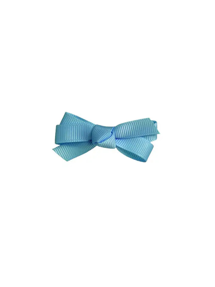 Small Bow Clip French Blue - Winterberries