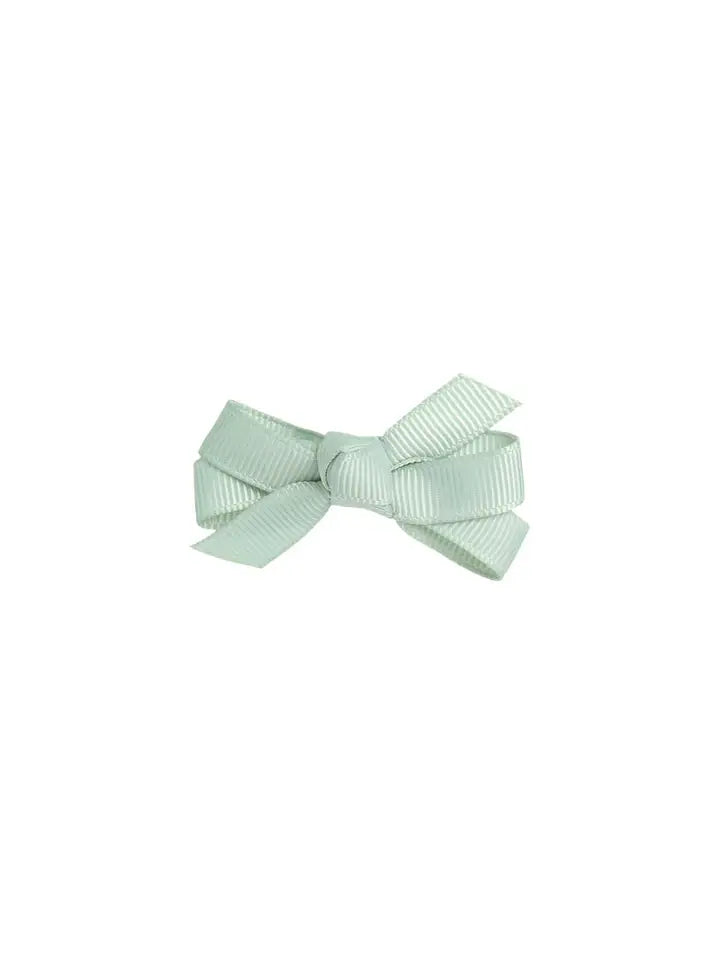 Small Bow Clip Light Grey - Winterberries