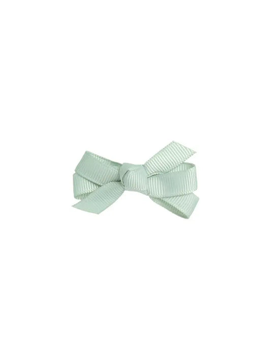 Small Bow Clip Light Grey - Winterberries