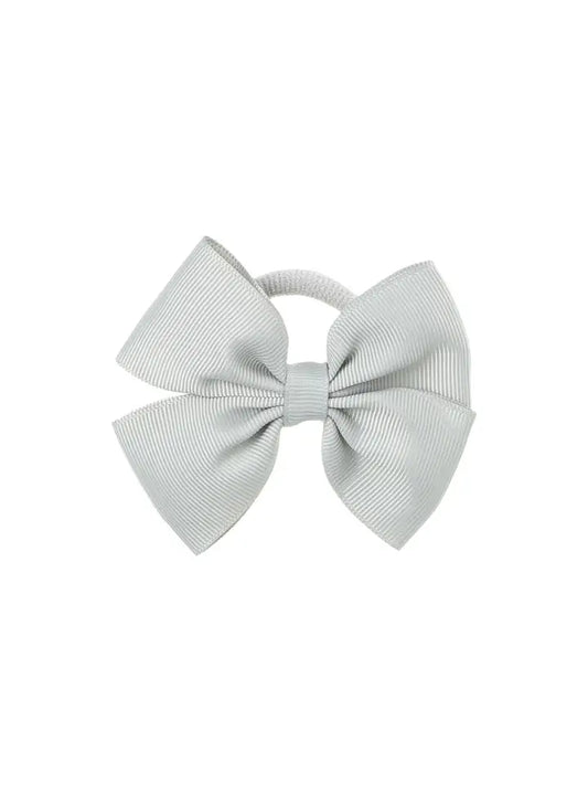 Medium Bow Hair Tie Grey - Winterberries
