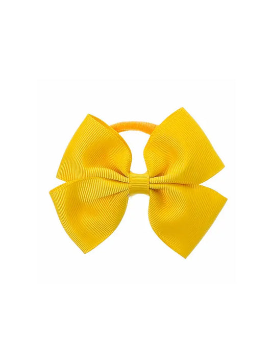 Medium Bow Hair Tie Mustard - Winterberries