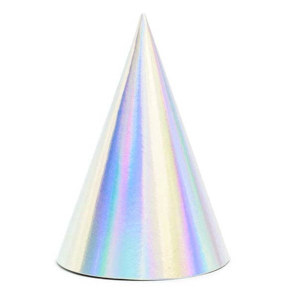 Partydeco Iridescent Party Hats (pack of 6)