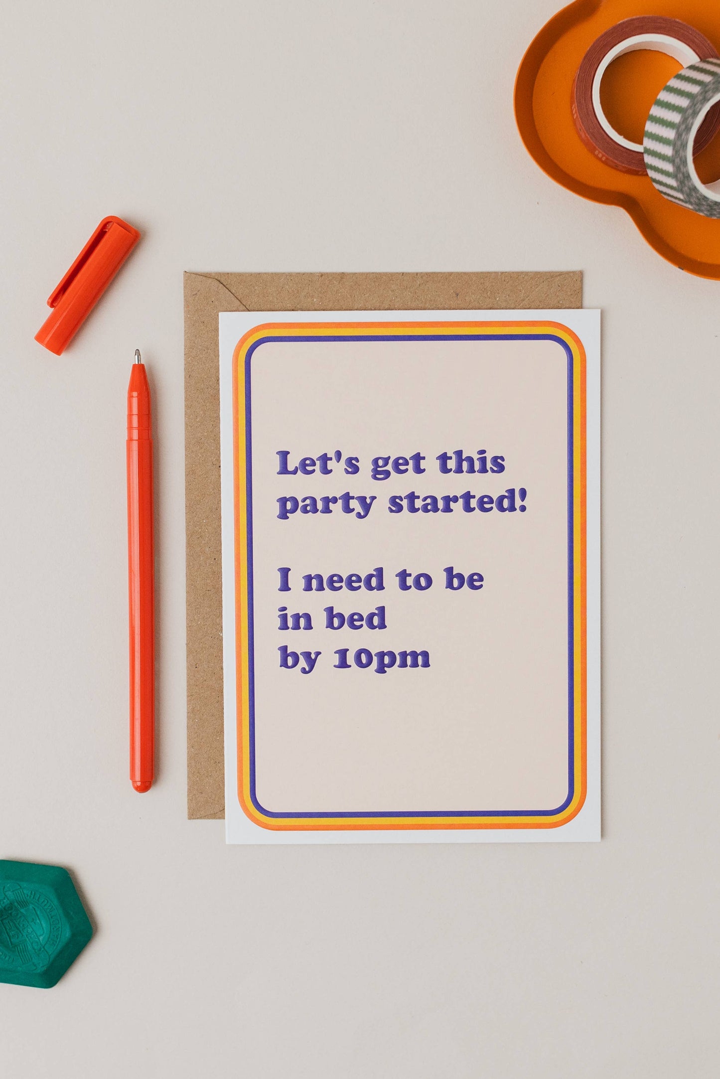 Party Started Birthday Card - Winterberries