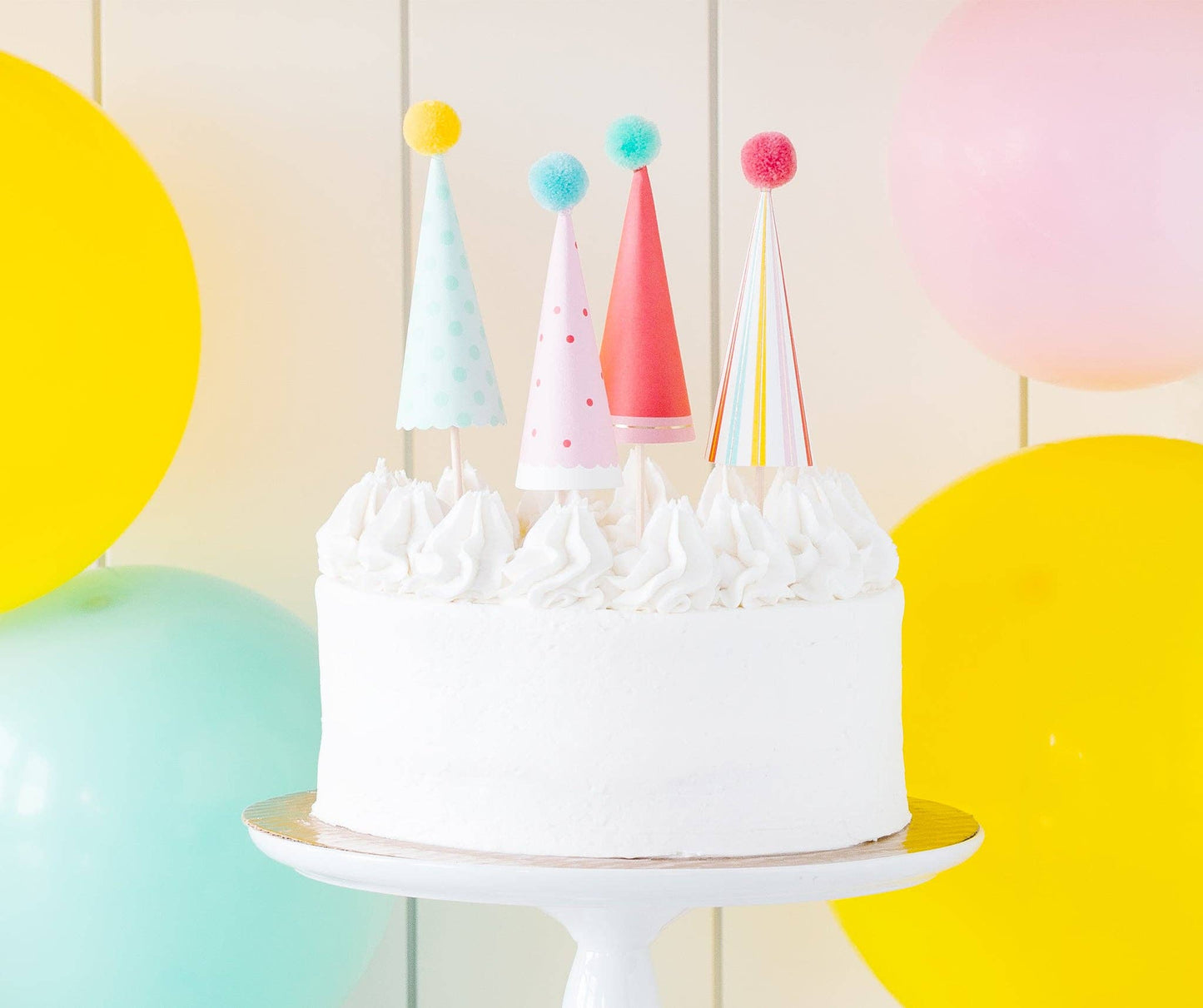 HBD815A - Hip Hip Hooray Cake Toppers - Winterberries