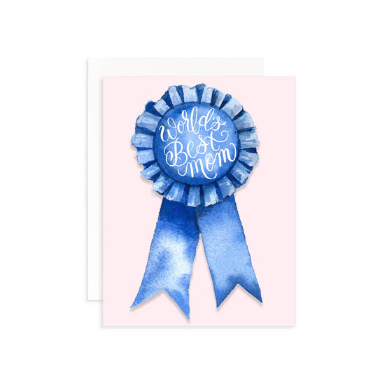 World's Best Mom Mother's Day Greeting Card - Winterberries