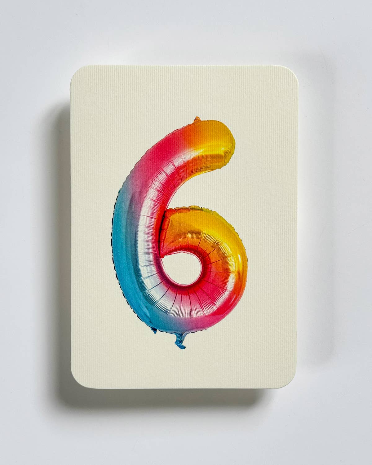 Birthday Balloon No.6 Greeting Card - Winterberries