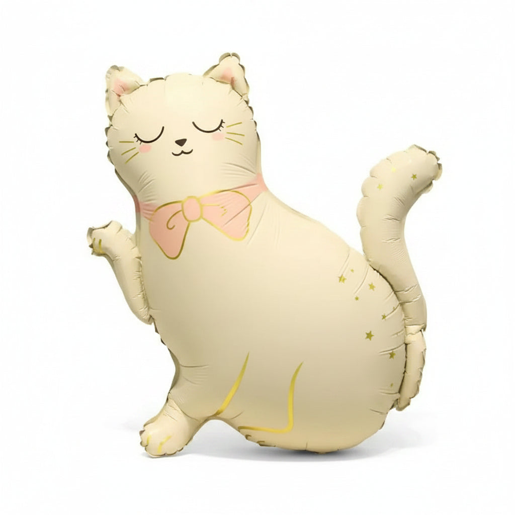 MATTE CAT THEMED DEFLATED FOIL BALLOON